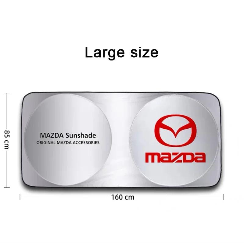 2025 Hot Car Windshield Sunshade Sun Protection Cloth Cover for Mazda 3 CX5 MX3 MX5 RX8 RX7 MX3 MX5 CX9 CX7 Atenza Axela Protege