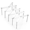 Dish Drying Rack Telescopic Stainless Steel Slip Resistant Adjustable Dish Drainer Organizer for Kitchen 1PCS