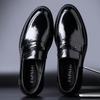 2025 кожаная обувь мужская формальная деловая лоферы на одной педали первый слой коровьей кожи повседневная для работы кожаная мужская обувь тренд