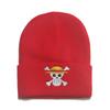 Beanie ONE PIECE Japanese Cold Hat Hip Hop Ski Hat Pullover Warm Hat Cartoon Ghost Head Knitted Hat Animation