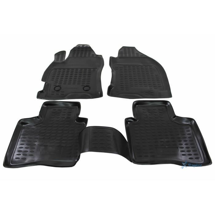 Tapis De Sol En Caoutchouc 3D J&J AUTOMOTIVE Ford Mondeo 2000-2007, Noir, Sur Mesure, Antidérapant