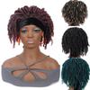 Парики для чернокожих женщин короткий афро пышный кудрявый парик с повязкой на голову синтетический с прикрепленными повязками на голову косплей Хэллоуин повседневное использование