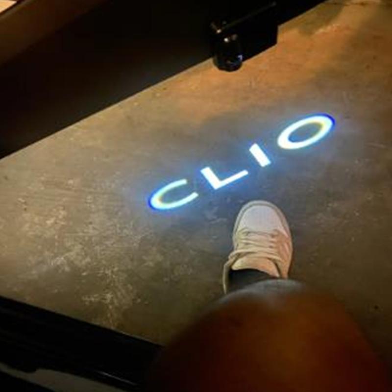 LED For Clio Captur twingo megane A CLIO INITIALE RS GT Sport MK2 MK3 MK4 MK5 Car Door Courtesy Light Projector Welcome Lamps