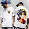 2026 One Piece Японское аниме Печатная мужская футболка для родителей и детей Ророноа Зоро Высококачественная с коротким рукавом Футболка Луффи Одежда...