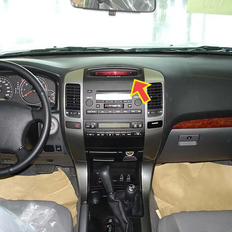 Для Toyota Prado LC120 Lexus GX470 2003-2009 Рамка часов на приборную панель Накладка циферблата компаса Панель рамки цифрового часов Высокая версия