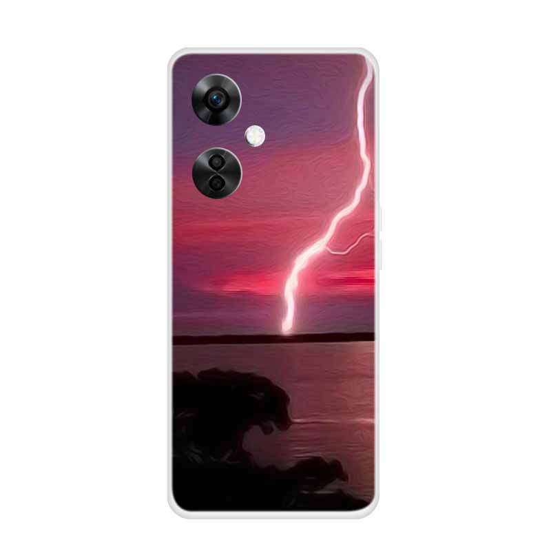 For OnePlus Nord CE 3 Lite 5G Cases Wolf Clear Soft TPU Silicone Phone Cover For One Plus Nord CE 3 5G Case Transparent Etui