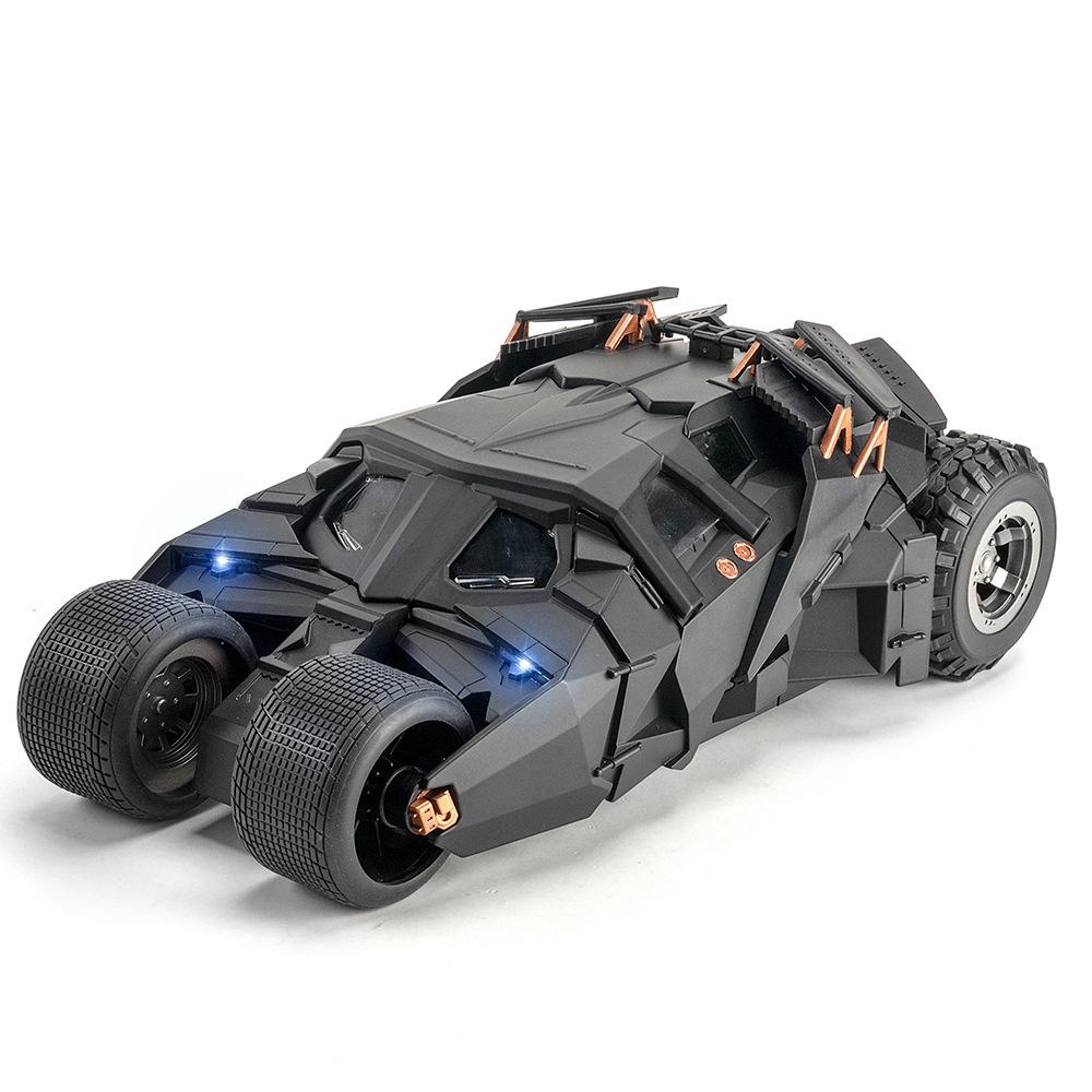 1/18 Scale Batmobile Tumbler Slide Spray Truck Alloy Metal Diecast Car Model Sound & Light Collectibles Hobby Decoration Birthday Gift