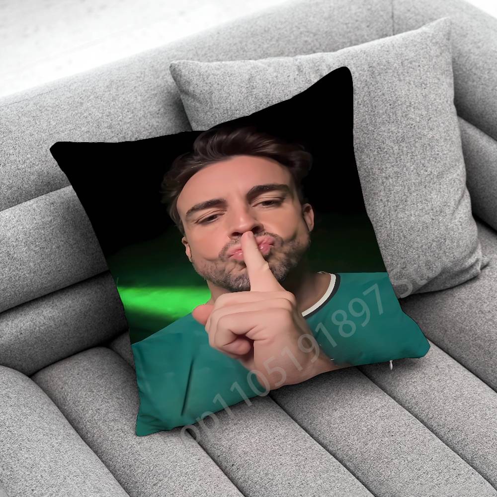 Наволочка для декоративной подушки F-Fernando A-Alonso Для 45x45см 40x40см 55x55см 50x50см 30x30см Квадратная наволочка для автомобильной подушки