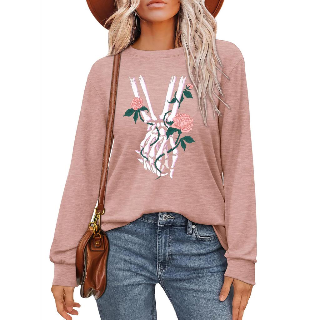 Женская мода рубашки с длинным рукавом свободные облегающие с круглым вырезом базовые топы повседневные наряды