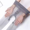 Новые 1D Сексуальные Женские Облегающие Прозрачные Колготки с Открытой Промежностью Дышащие Ультратонкие Нейлоновые Облегающие Без Промежности Эластичные Чулки Женские