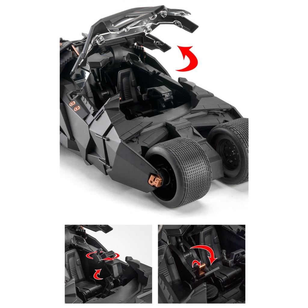 Масштаб 1/18 Bat-man The Dark Knight Bat Mobile Car Модель