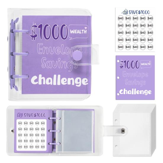 25 конвертов, экономия денег, мини-книга-планшет, экономия денег, чтобы сэкономить 150/300/500/1000 долларов для домашнего офиса, школы