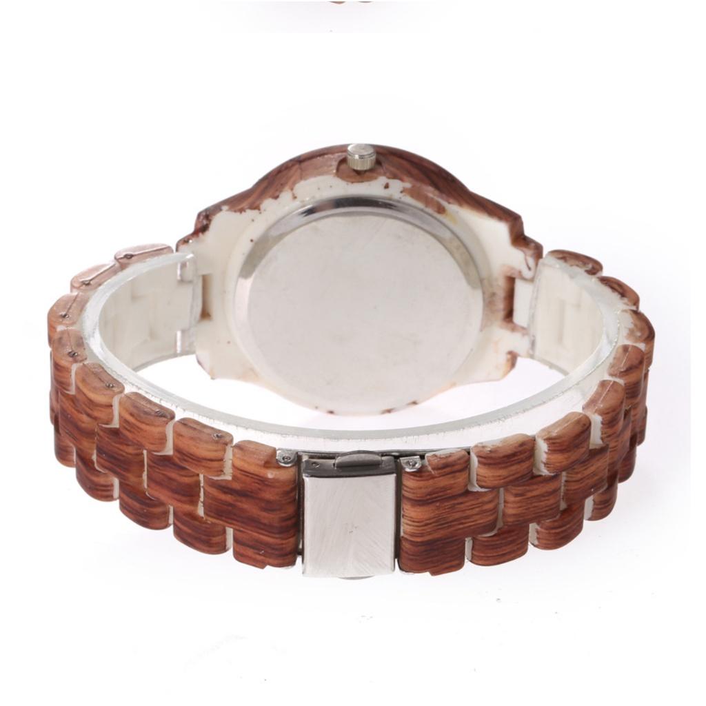 Часы с бамбуковым узором Модные творческие деревянные кварцевые сандалового дерева