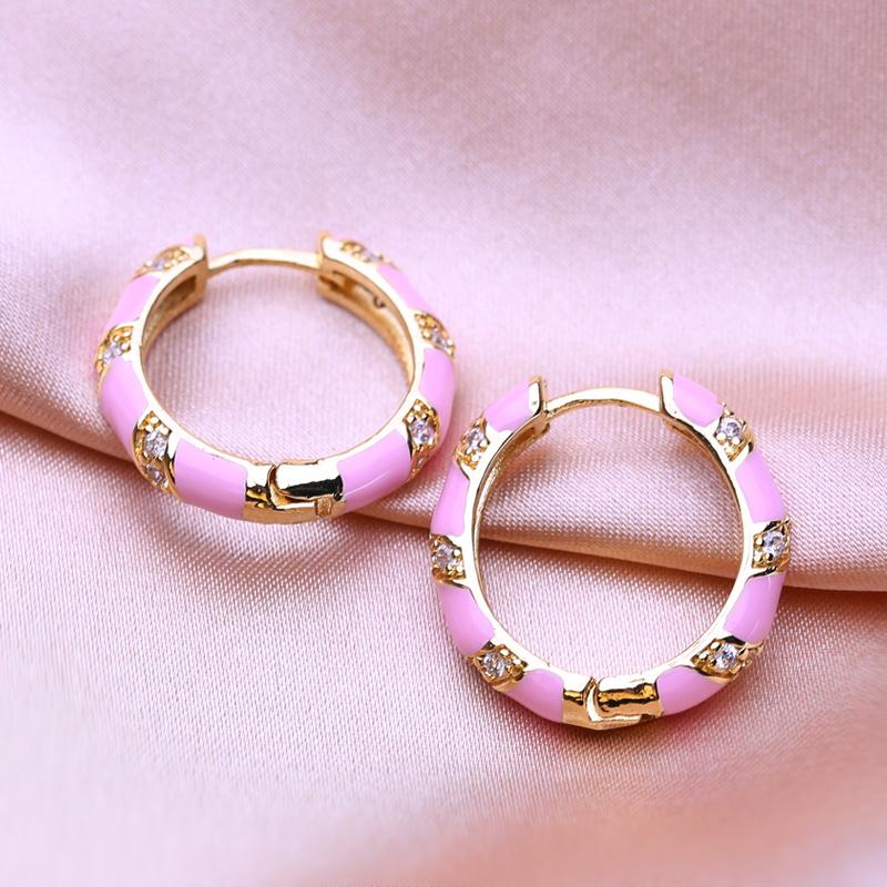 KNIKOO Круглые серьги-клипсы для женщин, модные серьги-кольца, ювелирные изделия для свадебных подарков, серьги с кубическим цирконием CZ