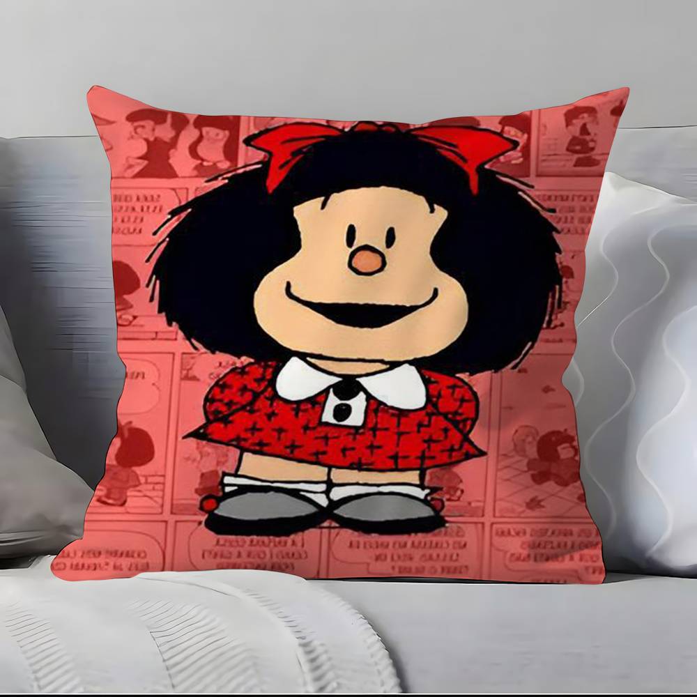 Cartoon M-M-Mafaldas Pillow Case Pillowcase Soft Skin Friendly & Comfortable With A Hidden Zipper