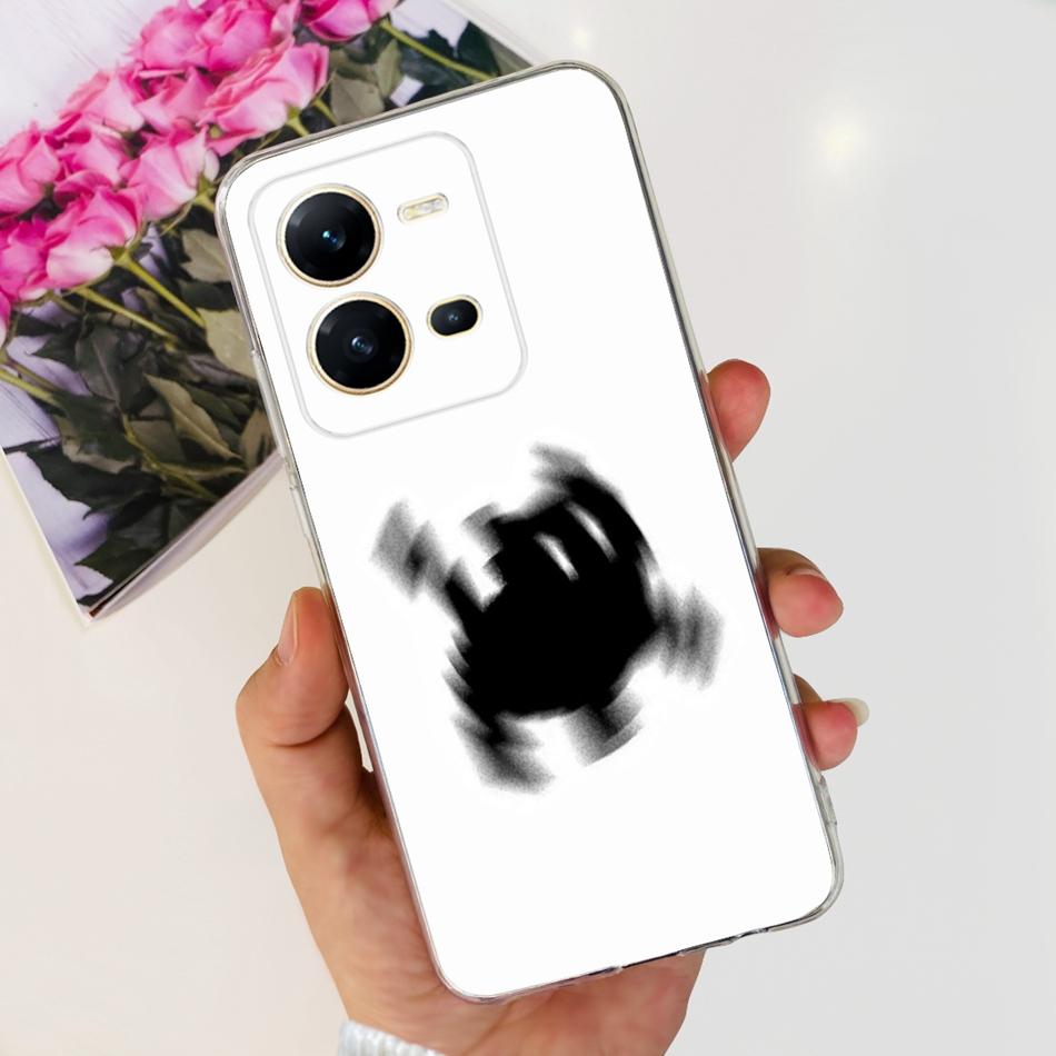 Чехол для Vivo V25 5G Vivo V25e V 25 25E 4G V2202 V2201 Милый узор с пандами и цветами Мягкий силиконовый ТПУ чехол для телефона