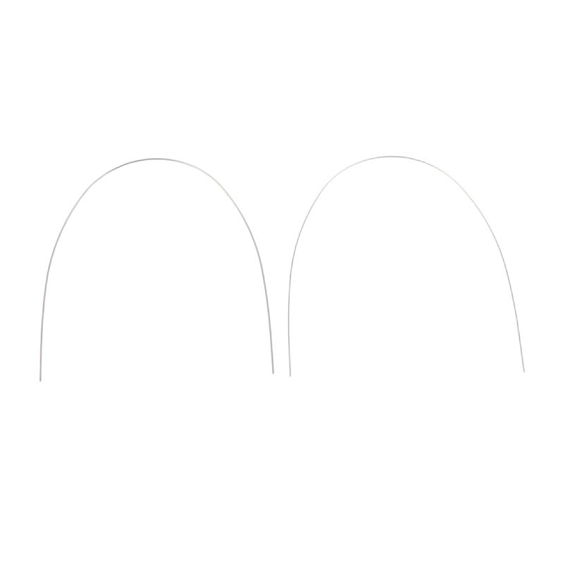 10Pcs Ag Dental Arch Wires Elastic Niti Round Rectangle Archwire Lower/Upper 012/014/016/018/020/16X16/16X22
