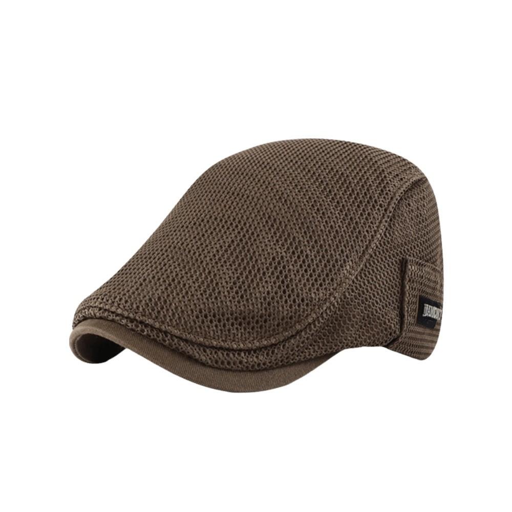 Mesh British Painters Hats Sun Protection Summer Flat Cap New Berets Hat Men