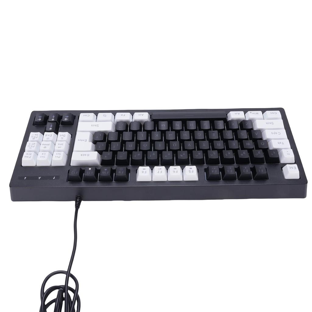RGB Подсветка Игровая Клавиатура 87 Клавиш Компактная Клавиатура USB Проводная Клавиатура для ПК Ноутбука Геймеров Печатника