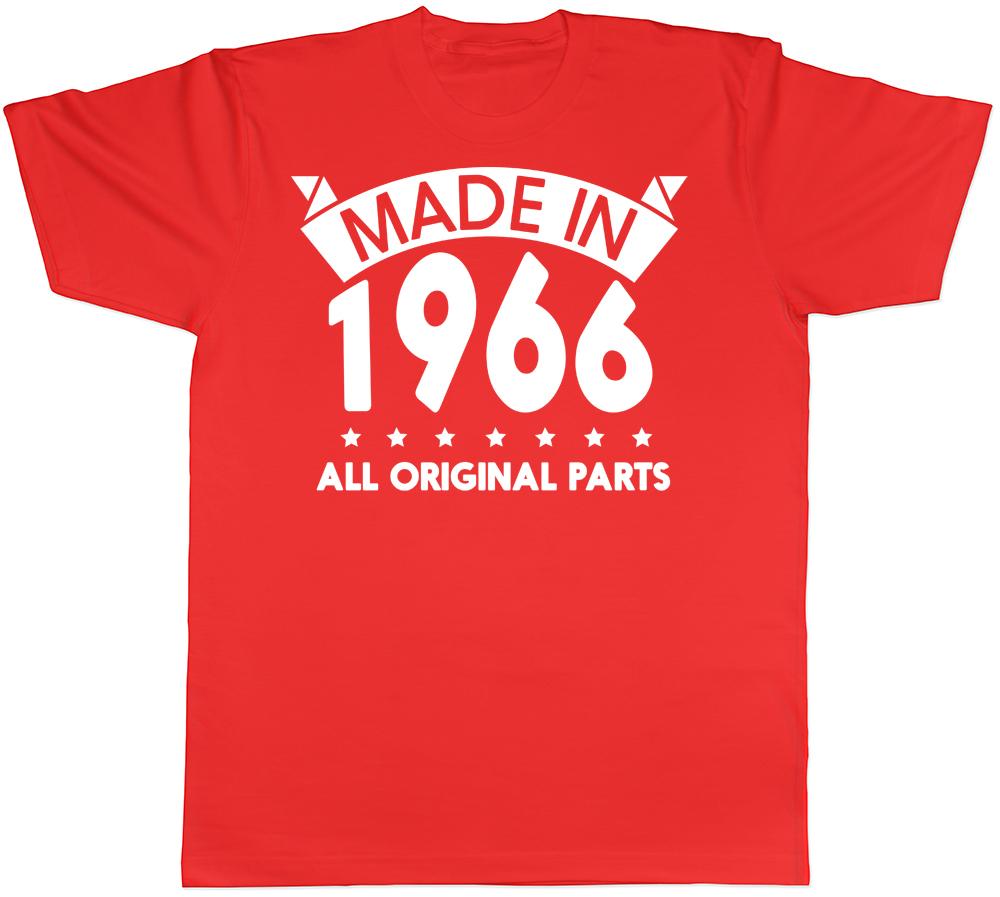 Made in 1966 All Original Parts Birthday Mens Short Sleeve TShirt
