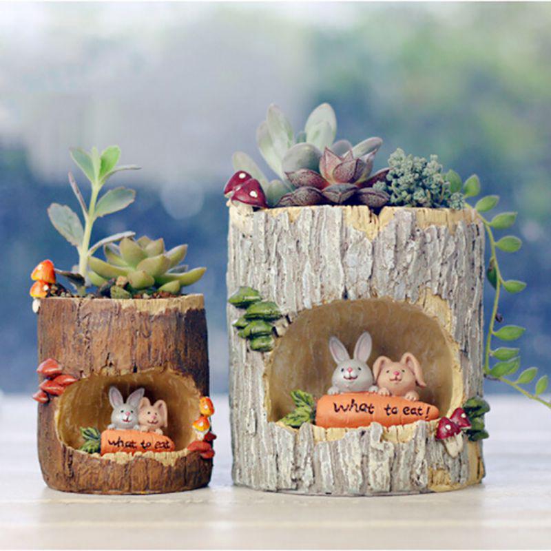 Cute Resin Flower Pot Succulent Plant Pot