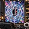 Wall Hanging Tapestry AC Milan Print Cloth for Living Room Bedroom Home Decor