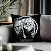 Trending DDai Darkied Cushion Cover Antidustmite Pillowcase Invisible Zipper Silky Short Plush Sofa Cushion Cover