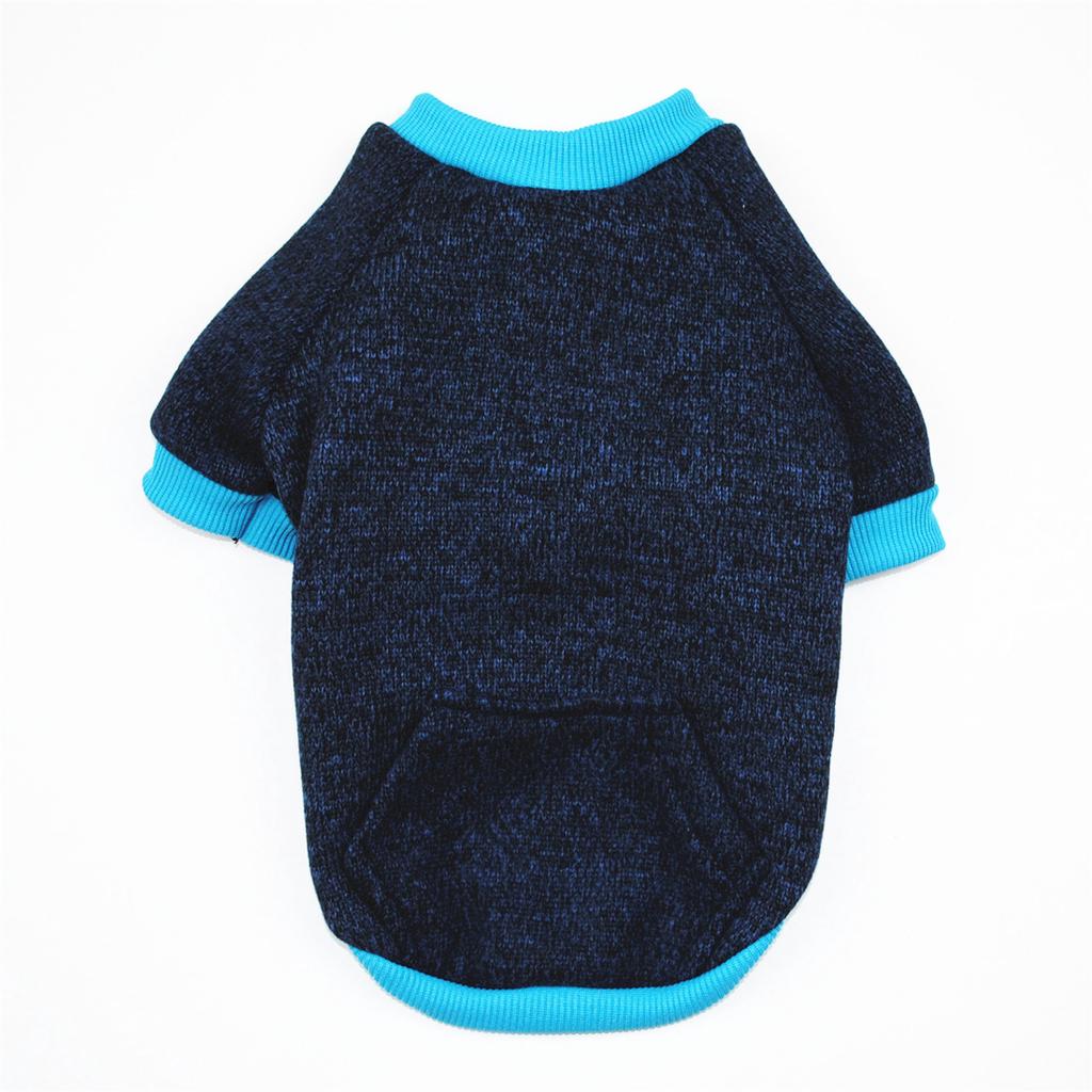 Pet Clothes Dog Clothes Spring and Autumn Thickened Fleece Jacket Shoulder-plugged Fleece Thermal Sweater