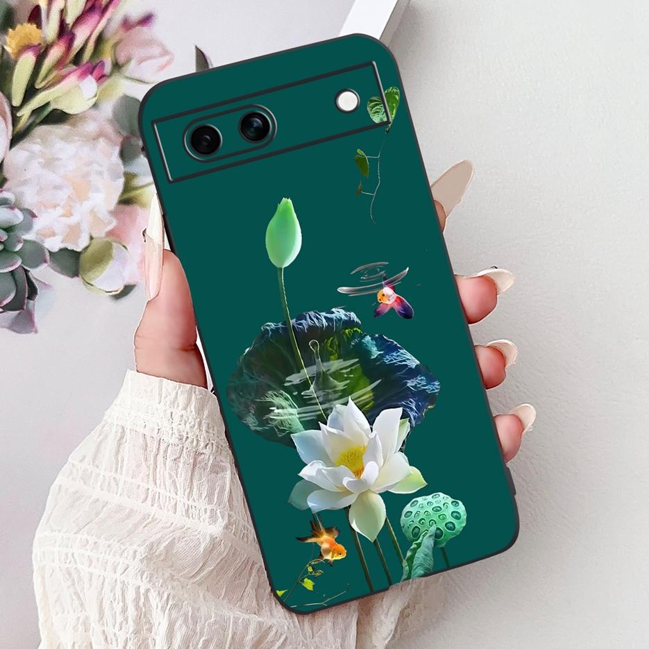For Google Pixel 8A Case Pixel8 Pro Cute Cat Lion Painted Cover Soft TPU Phone Case For Google Pixel 8 Pro Pixel8A Fundas Bumper