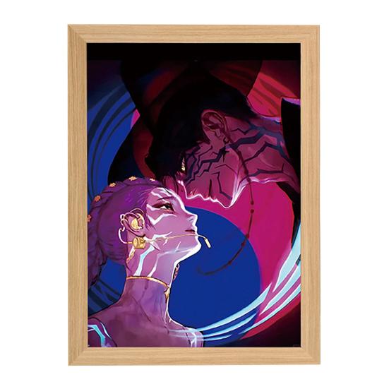 Картина Лампа Перезаряжаемый Светодиодный Свет Светящийся Настенный Художественный Свет Яркий Цвет Художественное Освещение Ночник