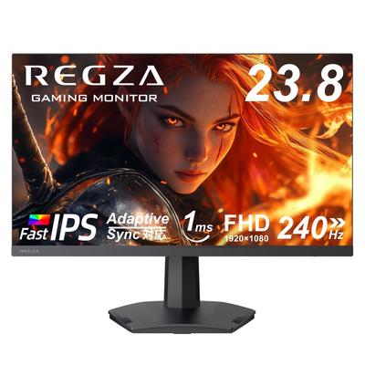 Игровой монитор REGZA FHD 240 Гц 1 мс HDR10 Fast IPS Адаптивный Совместимость с HDMI RM-G245R, 23,8 дюйма (ГТГ) Панель, Синхронизация,