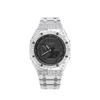 Casio Мужские часы с ЖК-дисплеем и аналоговым двойным дисплеем Серия Black GA-2100-1A1(Watch8--)