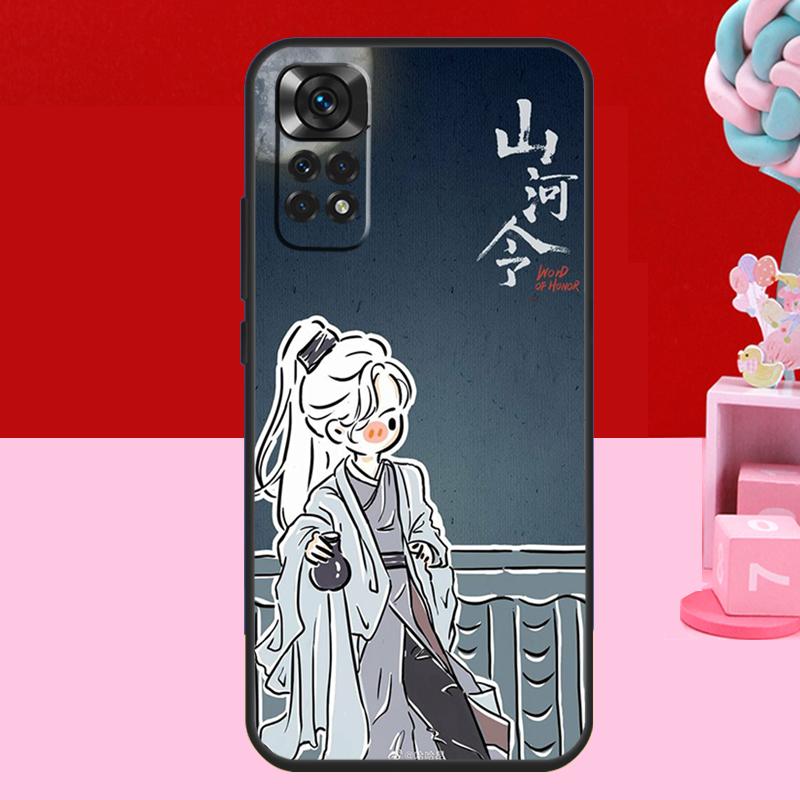 СЛОВО ЧЕСТИ Shan He Ling мультяшный Чехол для Xiaomi Redmi Note 14 13 12 11 10 15 Pro Plus Redmi 15 C 13C 10C 12C 14C Мягкая крышка