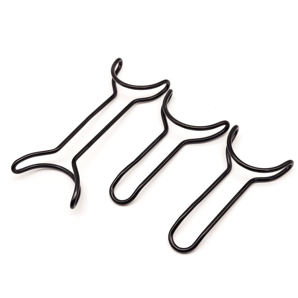 Стоматологический ортодонтический Т-образный ретрактор, открывалка для рта, ретрактор для зубов с черным покрытием, двойные концы, стоматологический инструмент для отбеливания зубов