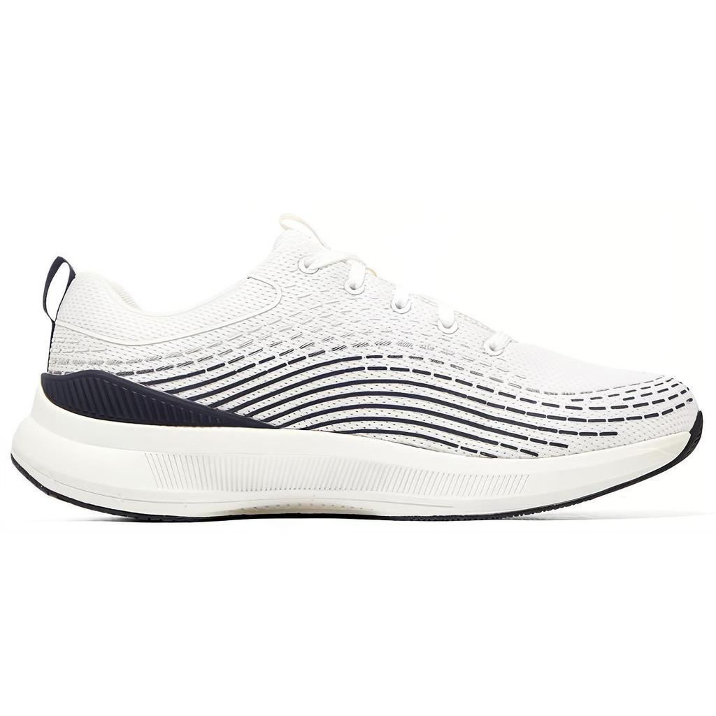 Skechers Go Run Pulse Удобные повседневные кроссовки для бега с низким верхом Мужская кроссовка Белый Черный 220536-WNV