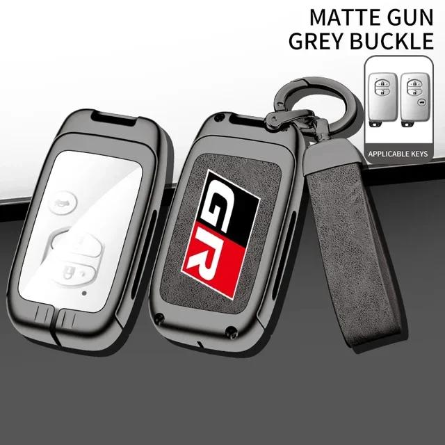 UWSY2 Auto TPU Zinc Alloy Key Case Bag For Toyota GR 86 Supra Yaris RAV4 Prius Corolla C-HR Camry Auris Car Key Chain Metal Key Shell