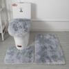Toilet Seat Cover 3Pcs Set Bath Mat Shower Room Floor Rug Home Bathroom Anti-Slip Absorbent Doormat Bathtub Decor Carpet