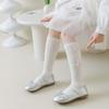 Girls Plaid Bow Knee High Socks 1-12 Years Old Princess JK Uniform Match Cotton Mid Tube Socks For Kids