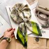 Versatile fashion floral 71 imitation silk square scarf scarf high-end polka dot neck silk scarf rhombus spring