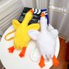 Cute and Sweet Big White Goose Plush Bag New Messenger Bag High Value Soft Cute Cartoon Doll Shoulder Bag