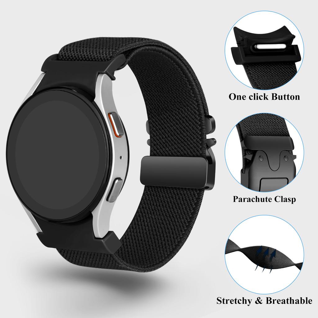 Парашютный ремешок для Samsung Galaxy Watch 7/FE/5 Pro/6/4/5 40мм 44мм 45мм correa Без зазоров Браслет Watch6 4 Classic 43мм 47мм band