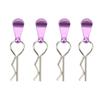 4Pcs Metal RC Car Body Clips with Pull Tabs for 18 110 Remote Control Car Upgrade Parts Purple