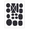 Thermal Transfer Self Adhesive Black Patches  Clothes Down Jackets Pant Hole Repair