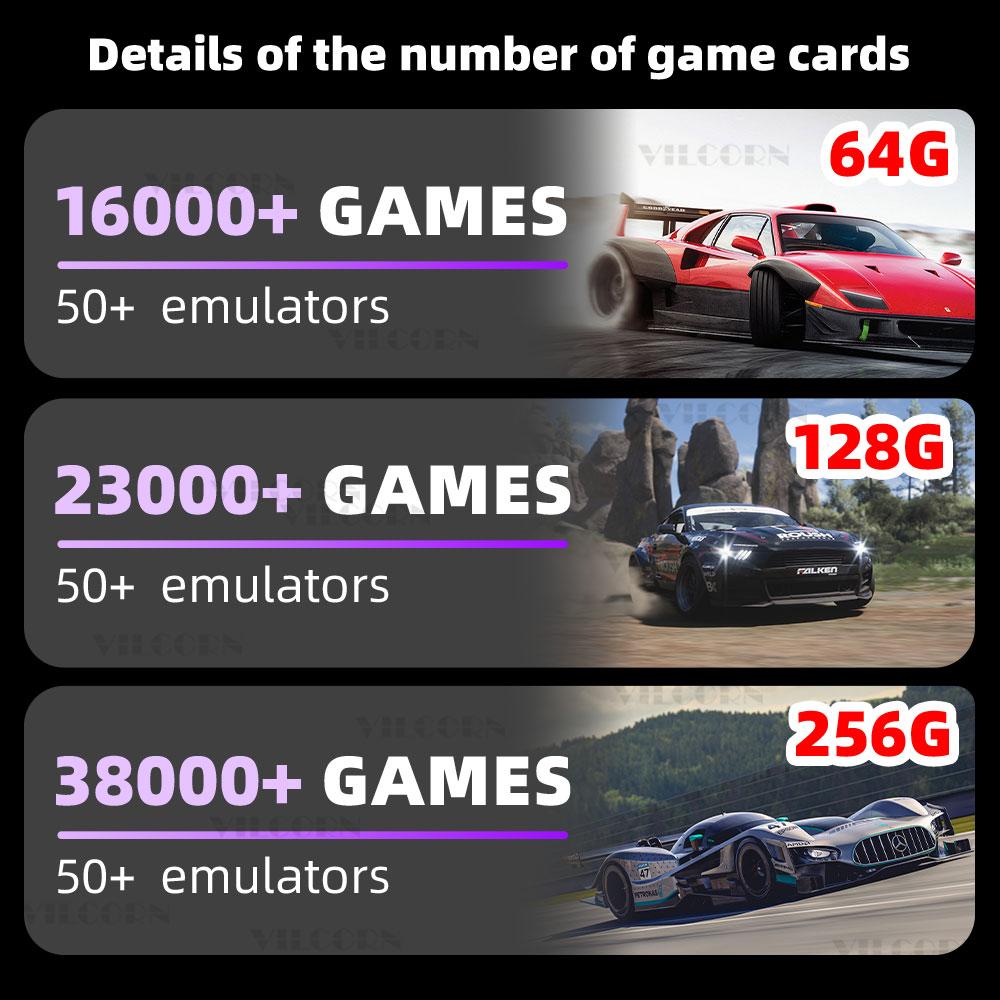 256 ГБ R36S Ретро портативная игровая консоль Система Linux 3,5-дюймовый IPS-экран Портативный портативный видеоплеер для рождественского подарка