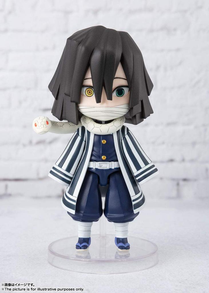 TAMASHII NATIONS Figuarts mini Демон Kimetsu no Yaiba Игуро примерно окрашенная фигурка 197427 Убийца Обанай, 90 мм, ПВХ/АБС фигурка,