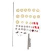 Flute Repair Kit Pads DIY Maintenance Tools Set Musical Instrument Parts Accessories