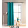 Blackout Curtain - HOMEROKK - 140x260cm - 100% Polyester - 8 Eyelets - Turquoise
