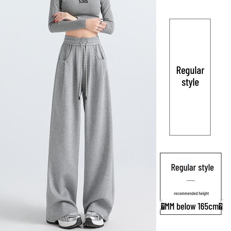 Женские свободные спортивные штаны с drawstring на флисовой подкладке - Коллекция Осень/Зима 2025