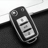 Leather TPU Car Key Case Car Key Full Cover Protection Bag for VW Volkswagen Polo Tiguan Passat Golf Jetta Lavida Skoda Octavia