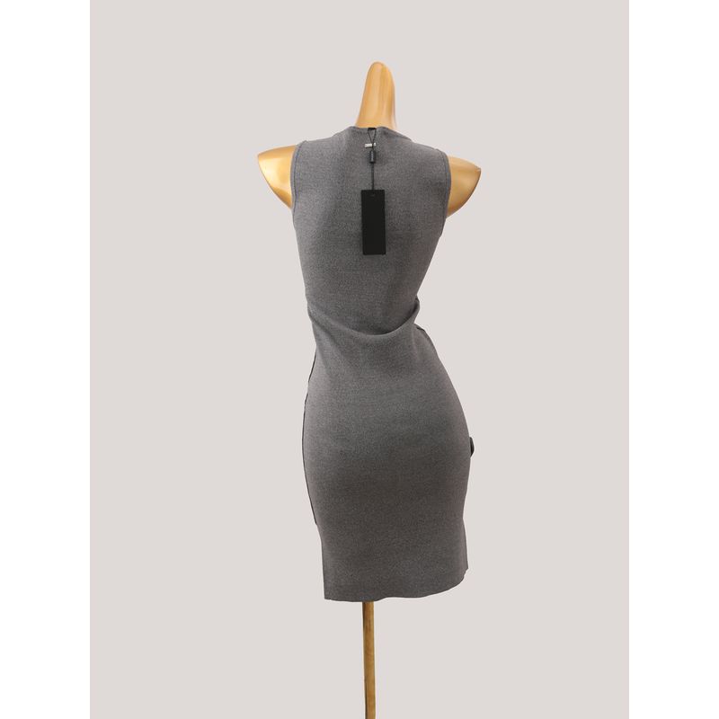 Foreign Trade High-End Ice Silk Summer Sleeveless Knitted Cami Dress Women Slim Fit Slimming Sheath Skirt